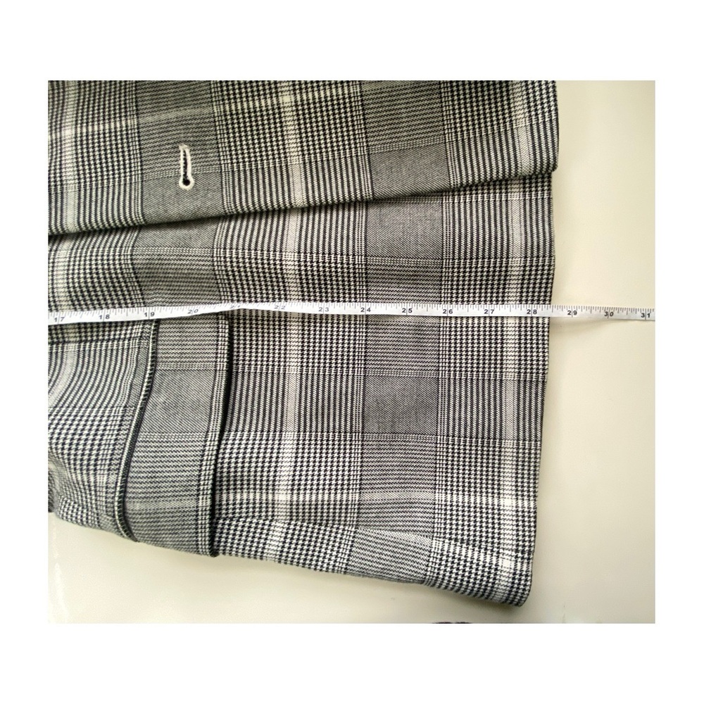 Topman Mens Double Breasted Jacket Blazer Sz 40R Gray Plaid - Picture 10 of 12
